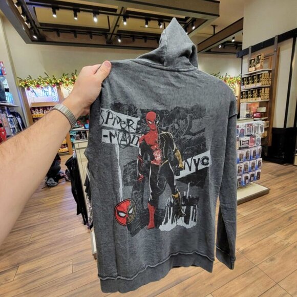NEW DISNEY PARKS Official MARVEL - ADULT Zip Hoodie - Spider-Man: No Way Home - Picture 5 of 13